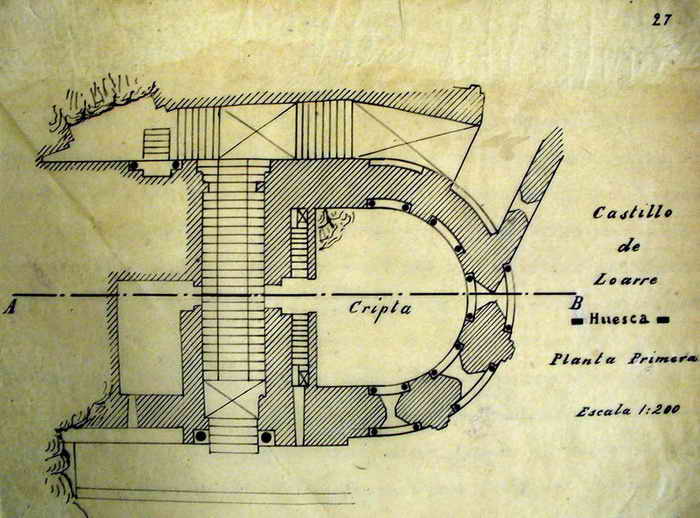 PLANTA DE LA CRIPTA DE LA FIGUERA -1915-